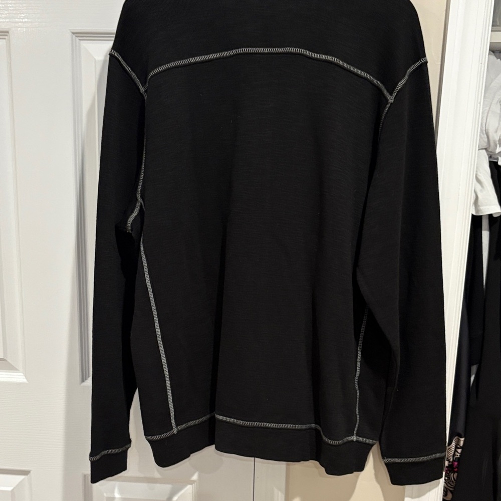 Mens Tommy Bahama Black Zip-Up - Picture 4 of 5